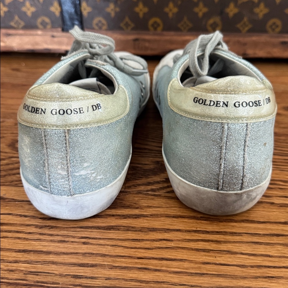 Golden Goose Light Blue and Beige Sneakers size 41 - Picture 2 of 11